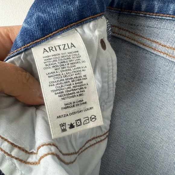 Aritzia Denim Forum The Arlo High Rise Straight 28L size 30 - Picture 8 of 9